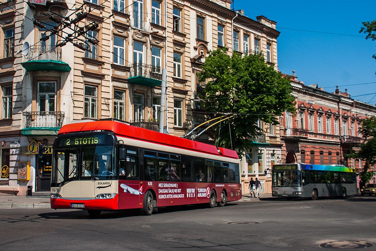 Вильнюс, Solaris Trollino II 15 AC № 1676