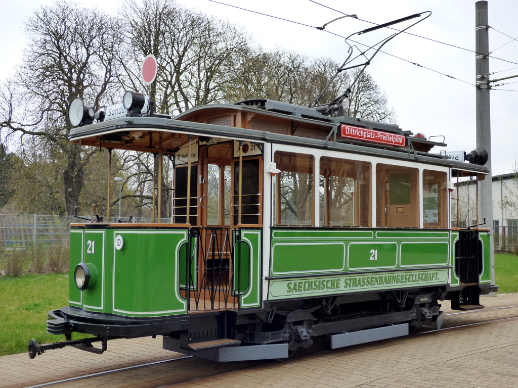 Plauen, MAN/AEG 2-axle motor car Nr. 21