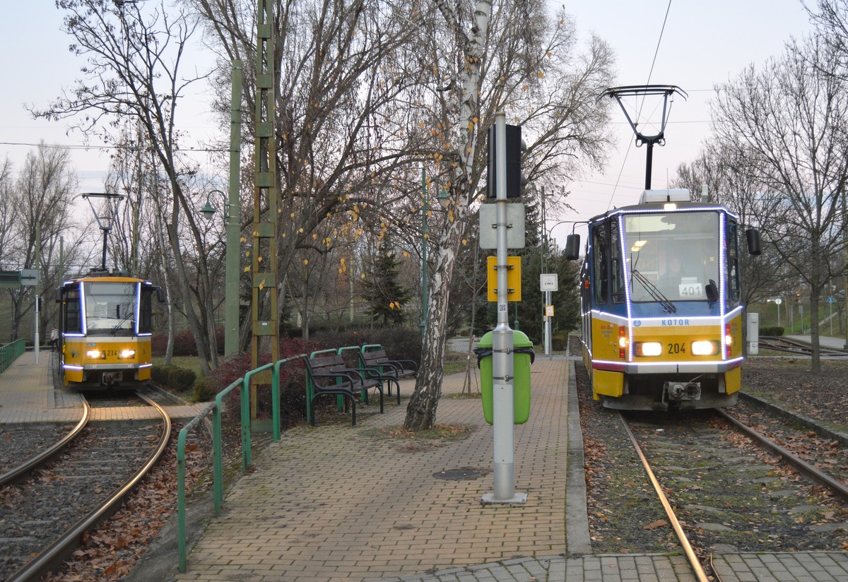 Szeged, Tatra KT4DMC Nr 214; Szeged, Tatra KT4DMC Nr 204