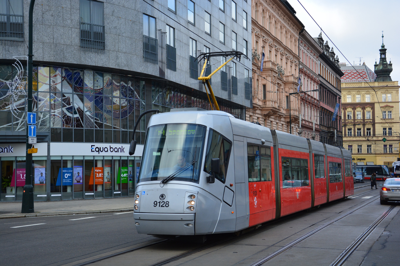 Прага, Škoda 14T Elektra № 9128