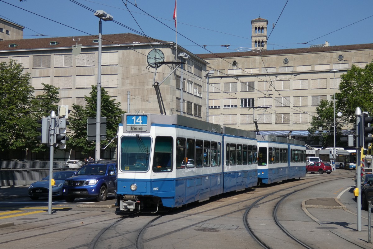 Цюрих, SWP/SIG/BBC Be 4/6 "Tram 2000" № 2053