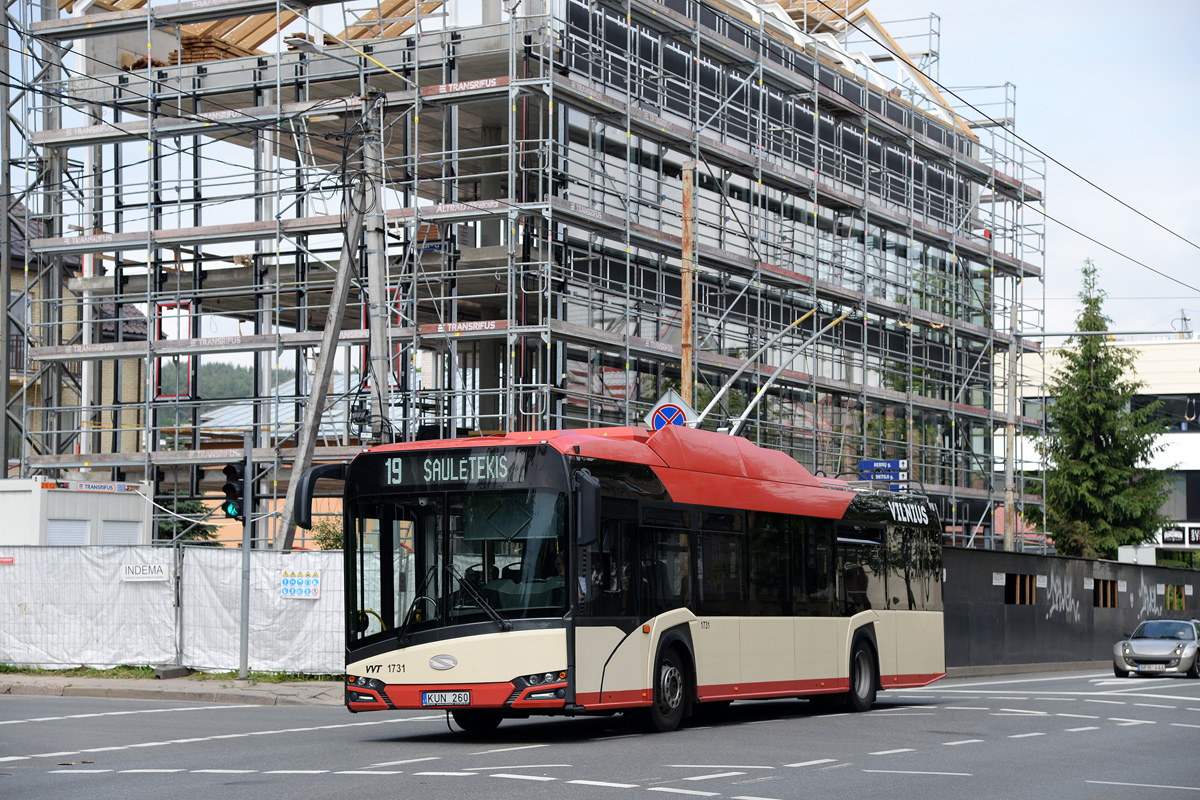 Vilnius, Solaris Trollino IV 12 Škoda Nr. 1731; Vilnius — Planned service disruptions (detours)