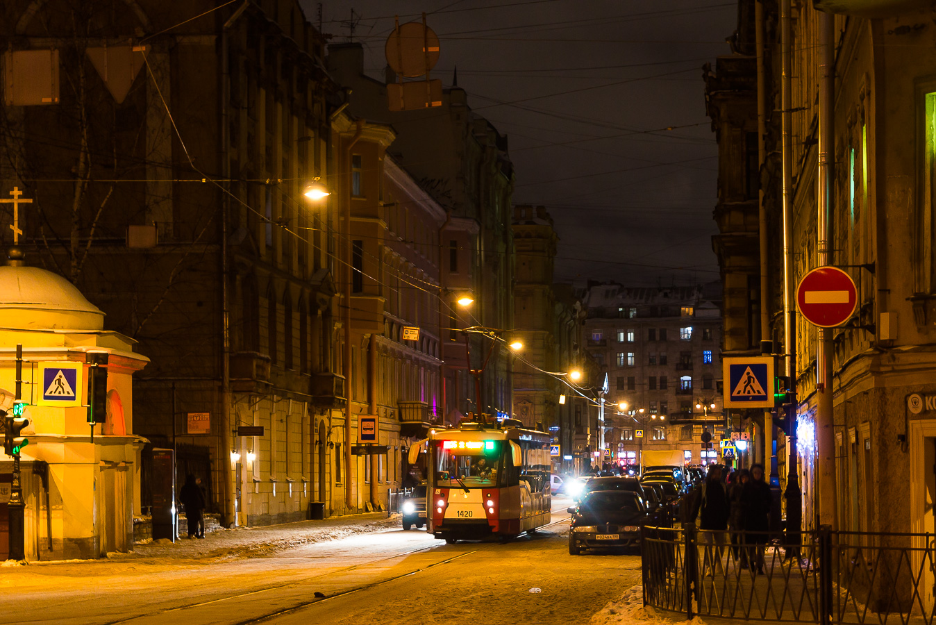 Санкт-Петербург, 71-153 (ЛМ-2008) № 1420; Санкт-Петербург — Трамвайные линии и инфраструктура