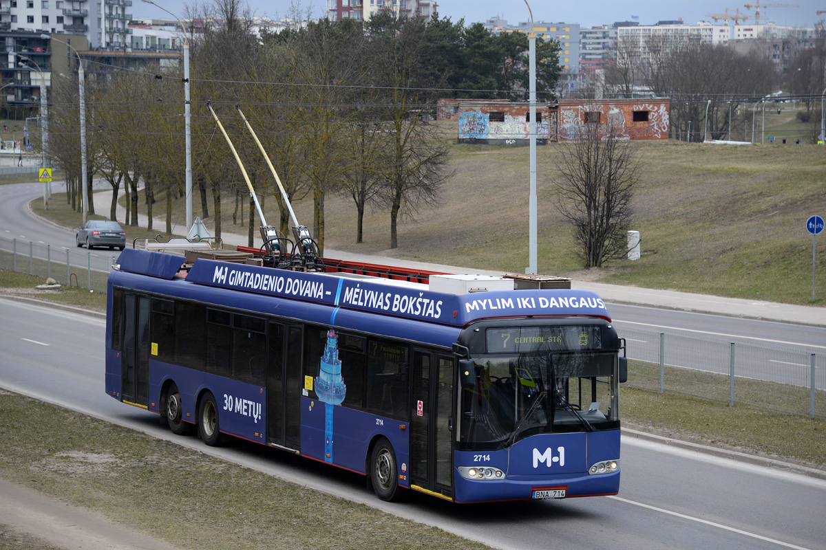 Вильнюс, Solaris Trollino II 15 AC № 2714