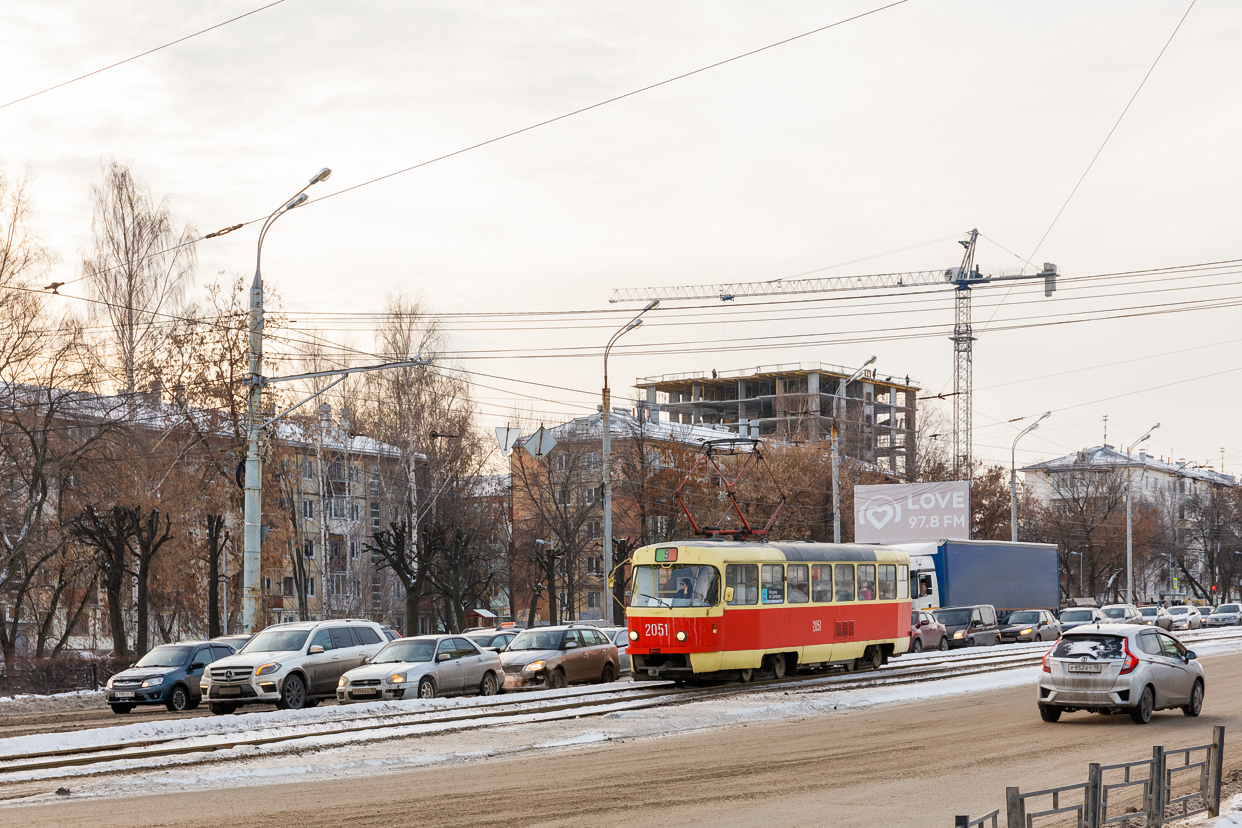 Ижевск, Tatra T3SU мод. Ижевск № 2051