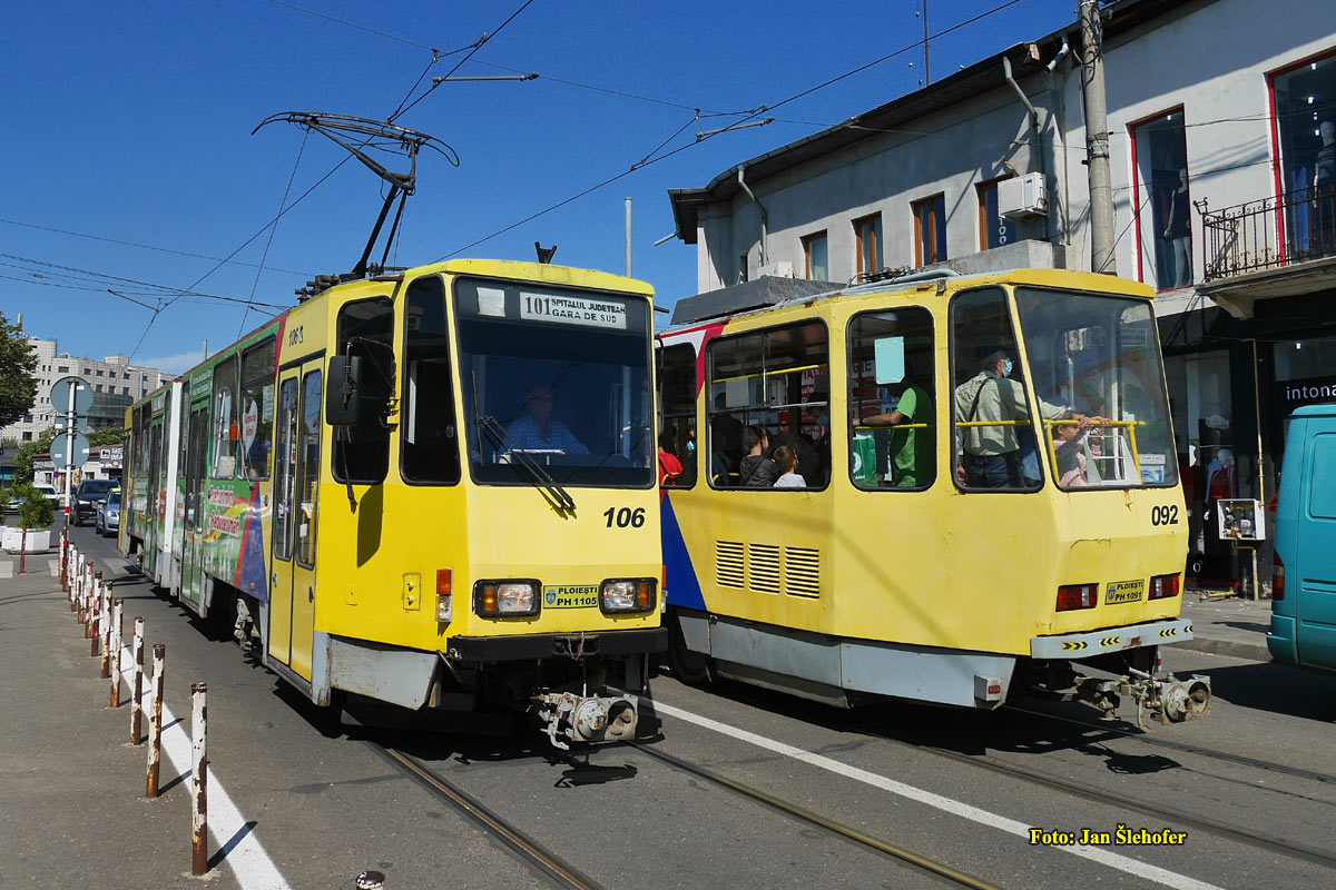 Плоешти, Tatra KT4DM № 106; Плоешти, Tatra KT4D № 092