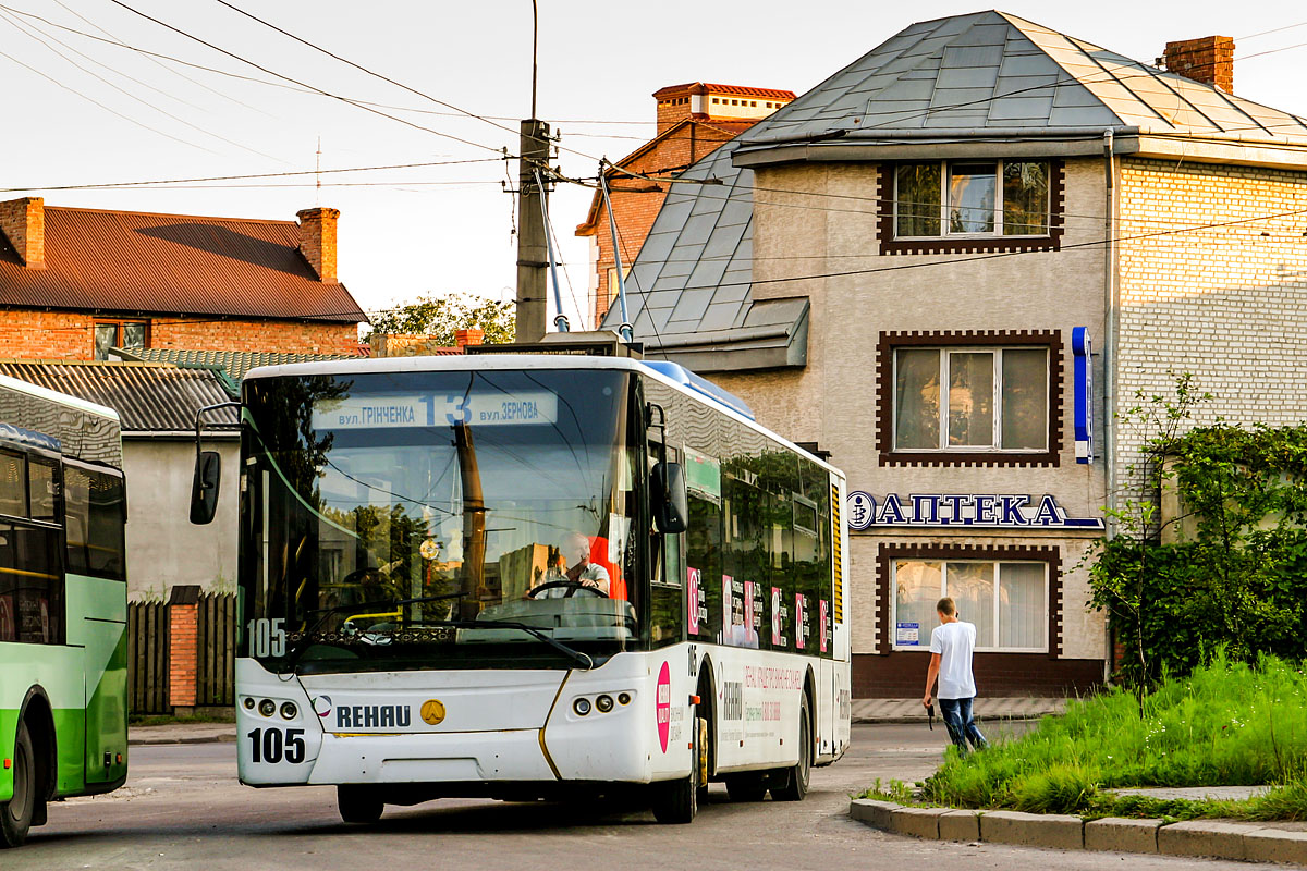 Львов, ЛАЗ E183D1 № 105