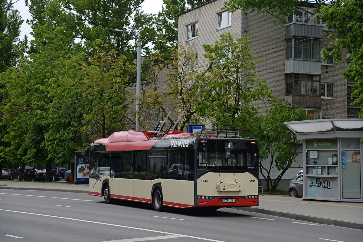 Vilnius, Solaris Trollino IV 12 Škoda № 1744