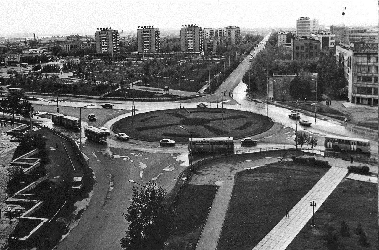 Караганда — Старые фотографии (до 2000 г.); Караганда — Троллейбусные линии