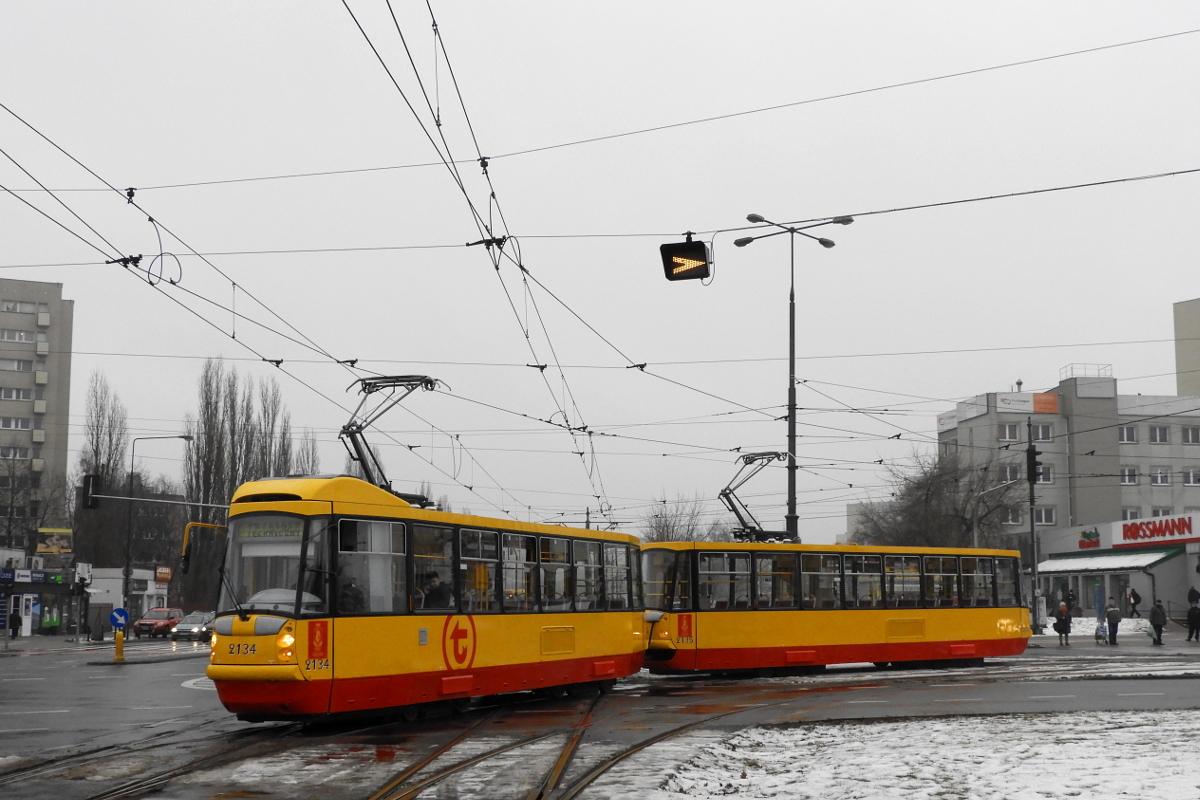 Варшава, Konstal 105N2k/2000 № 2134; Варшава, Konstal 105N2k/2000 № 2135