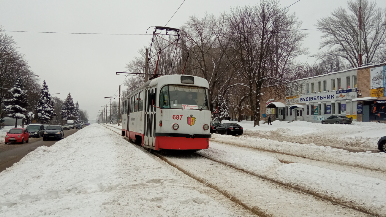 Каменское, Tatra T3SU № 687
