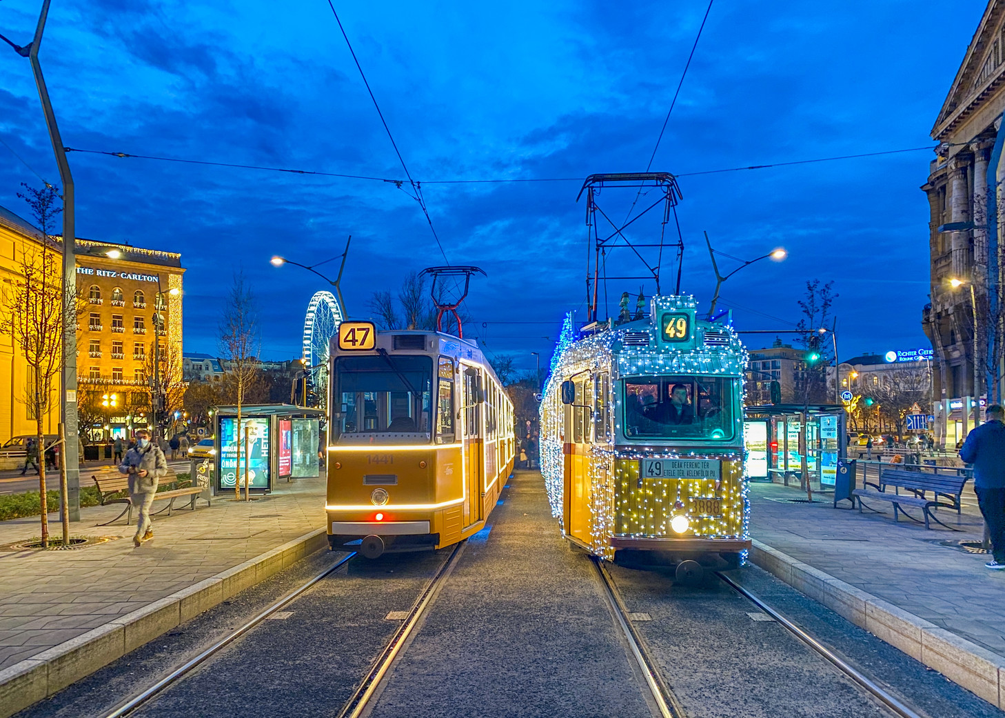 Будапешт, Ganz CSMG2 № 1441; Будапешт, Ganz UV5 № 3888