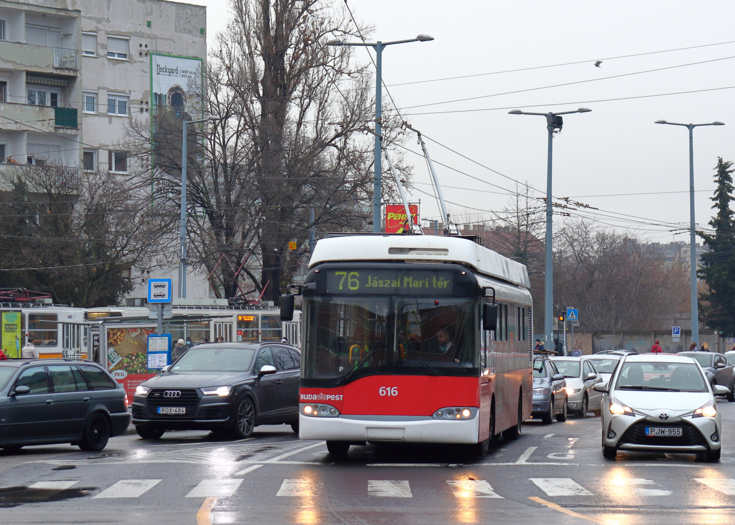 Будапешт, Solaris Trollino II 12 Ganz-Škoda B № 616
