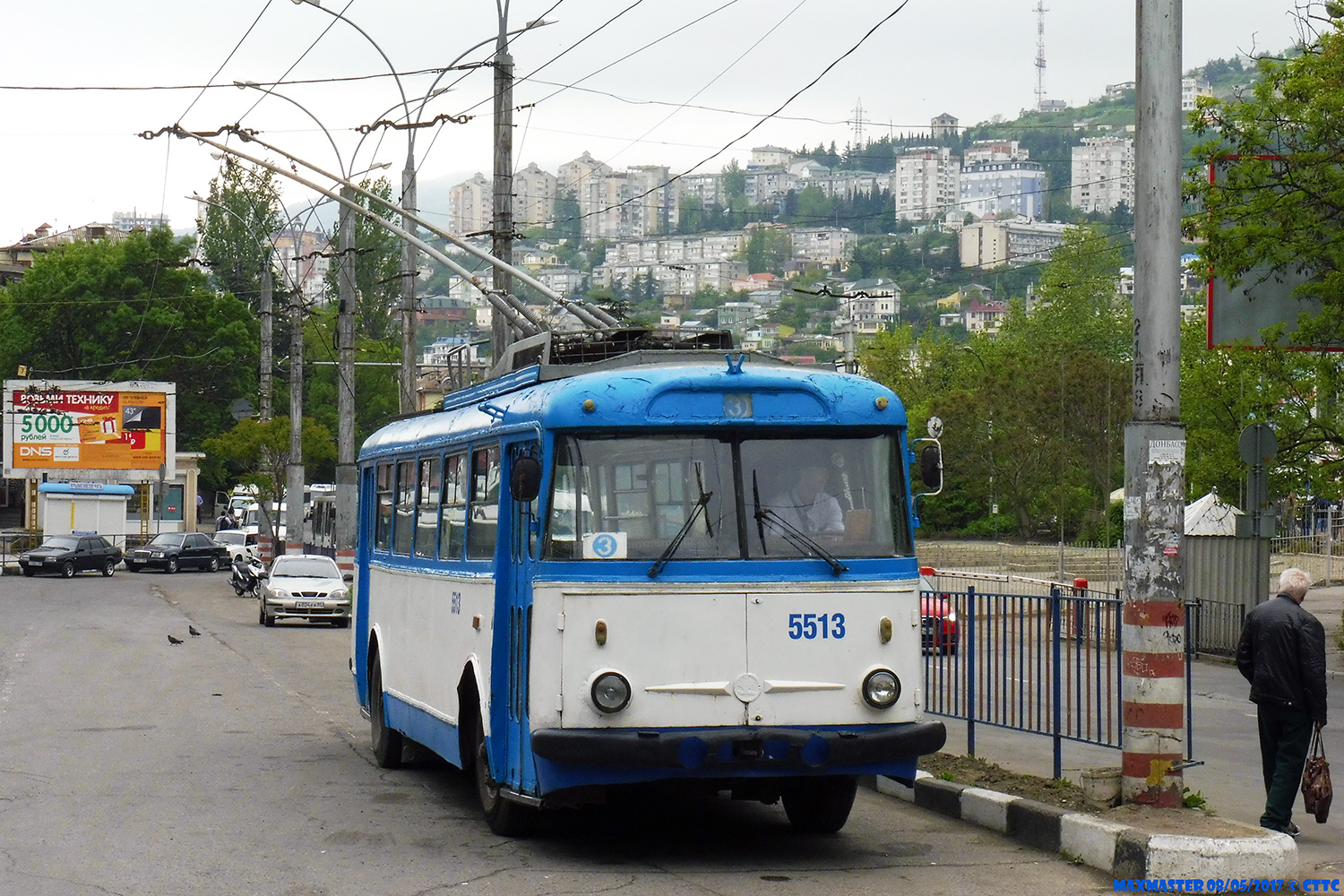 Крымский троллейбус, Škoda 9Tr19 № 5513