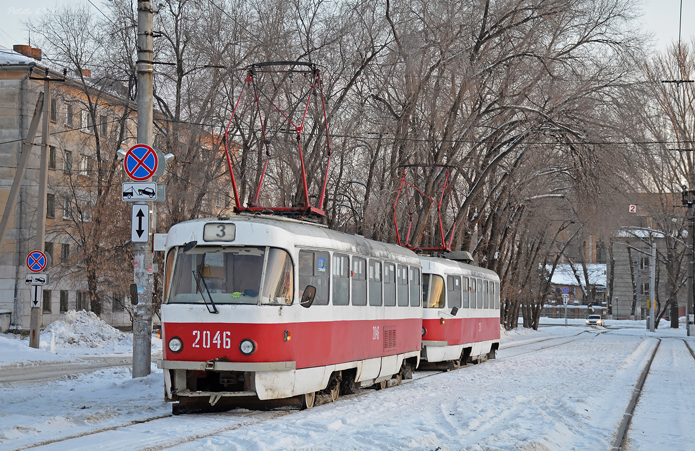 Самара, Tatra T3SU (двухдверная) № 2046; Самара — Конечные станции и кольца (трамвай)