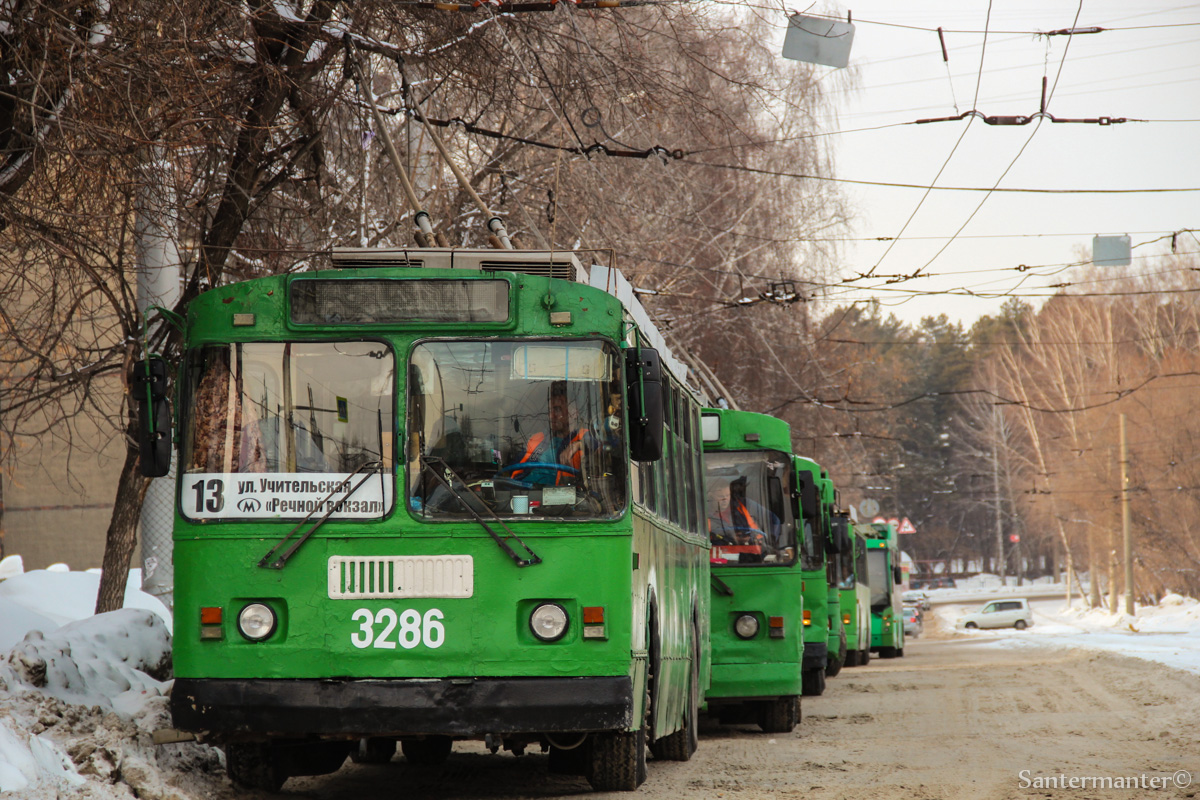 Новосибирск, ЗиУ-52642 № 3286; Новосибирск — Троллейбусные линии и конечные