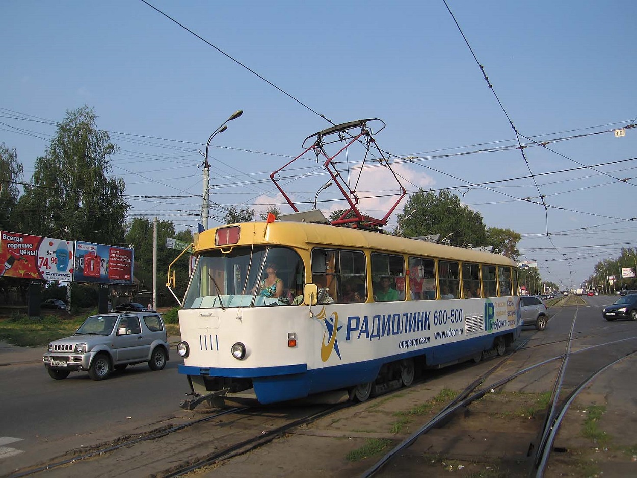 Ижевск, Tatra T3SU (двухдверная) № 1111