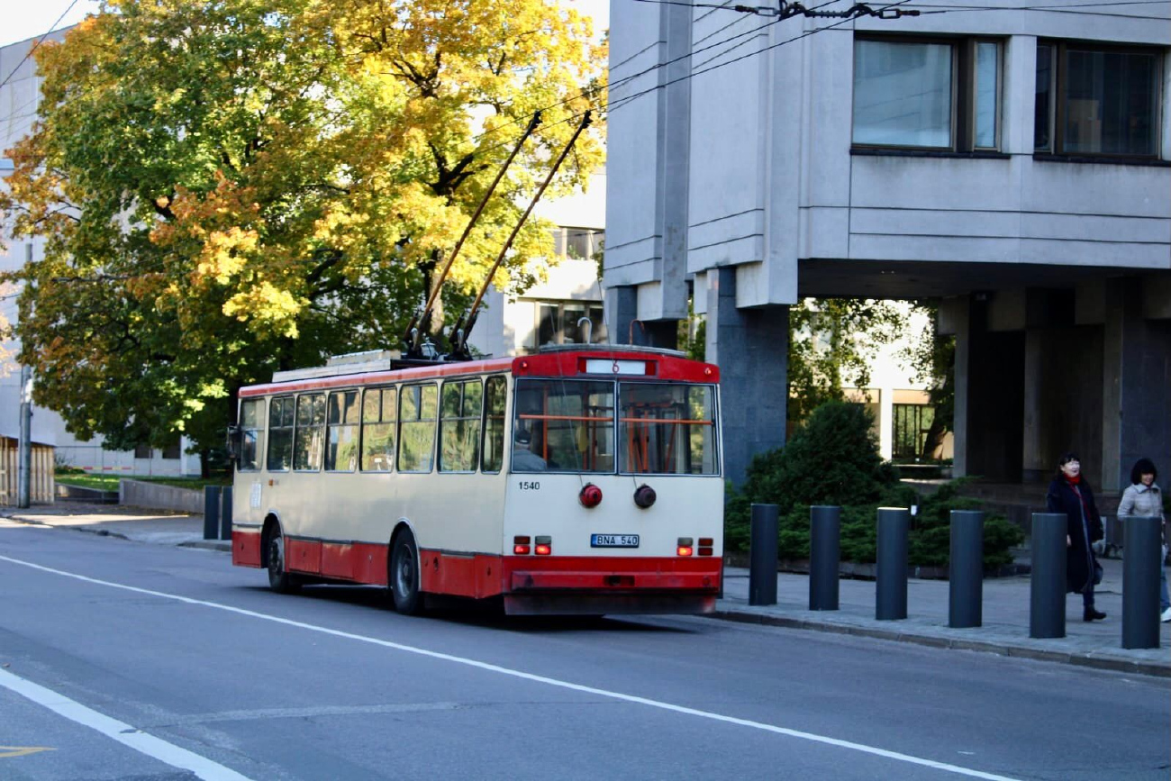 Вильнюс, Škoda 14Tr89/6 № 1540