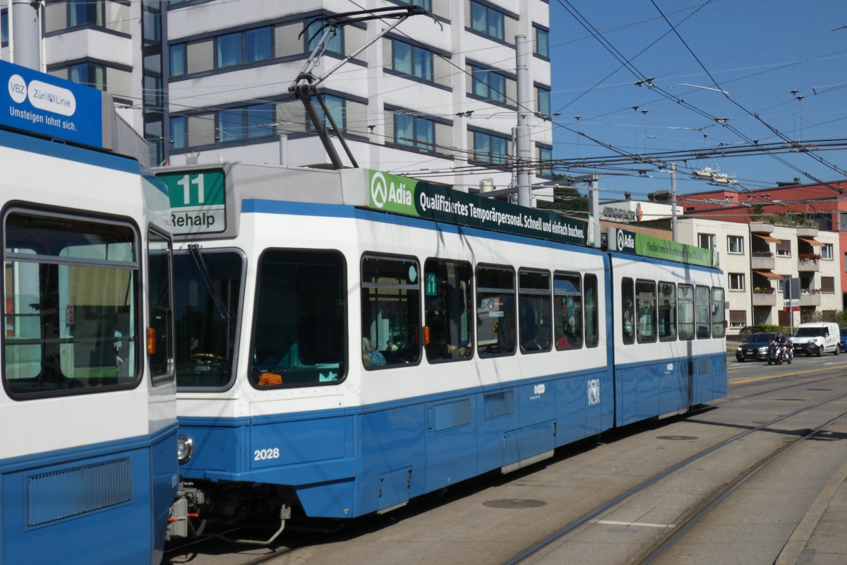 Curych, SWS/SWP/BBC Be 4/6 "Tram 2000" č. 2028
