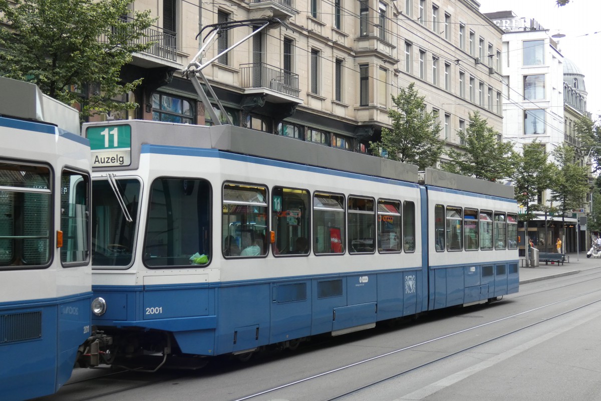 Цюрих, SWS/SWP/BBC Be 4/6 "Tram 2000" № 2001