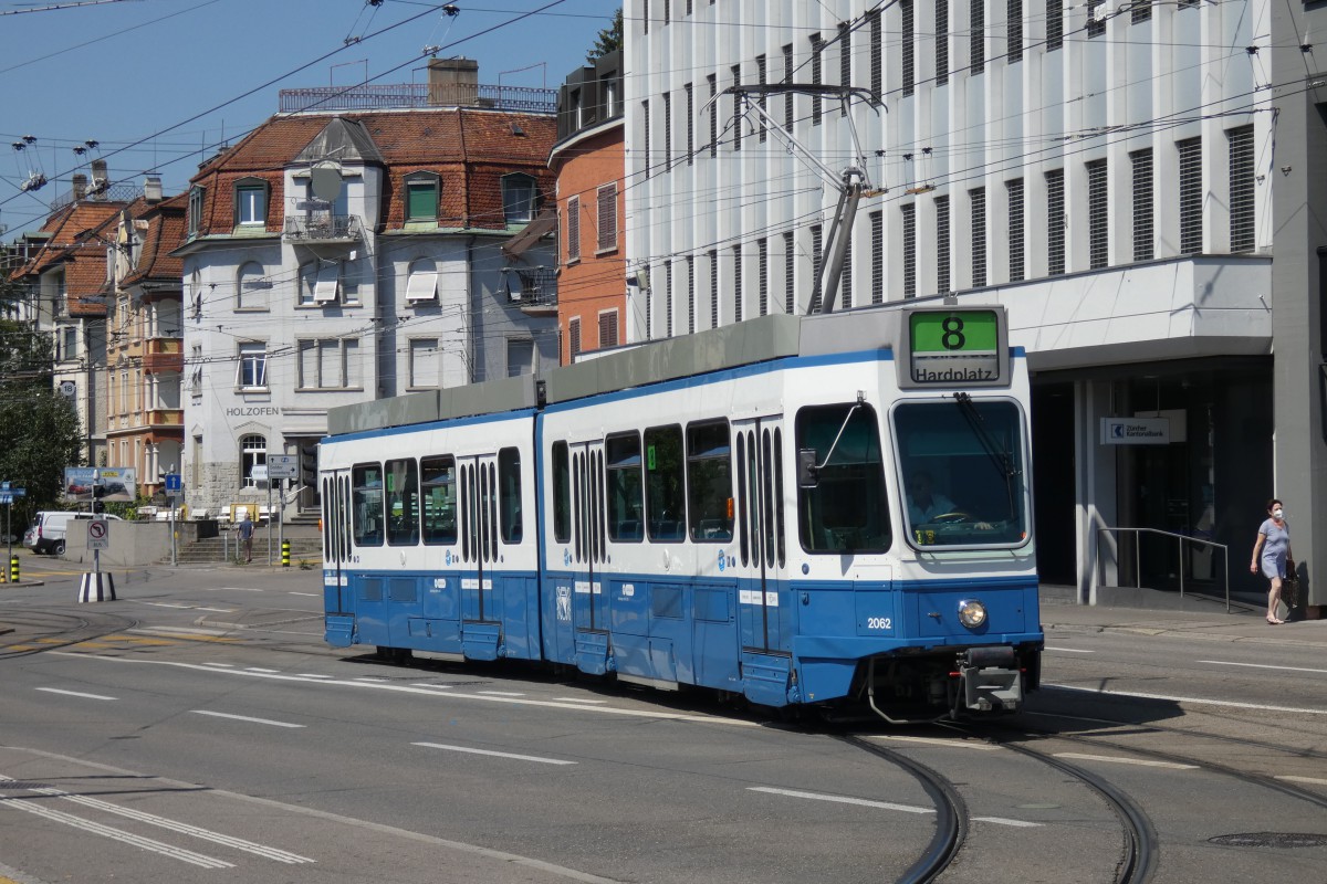 Цюрих, SWP/SIG/BBC Be 4/6 "Tram 2000" № 2062
