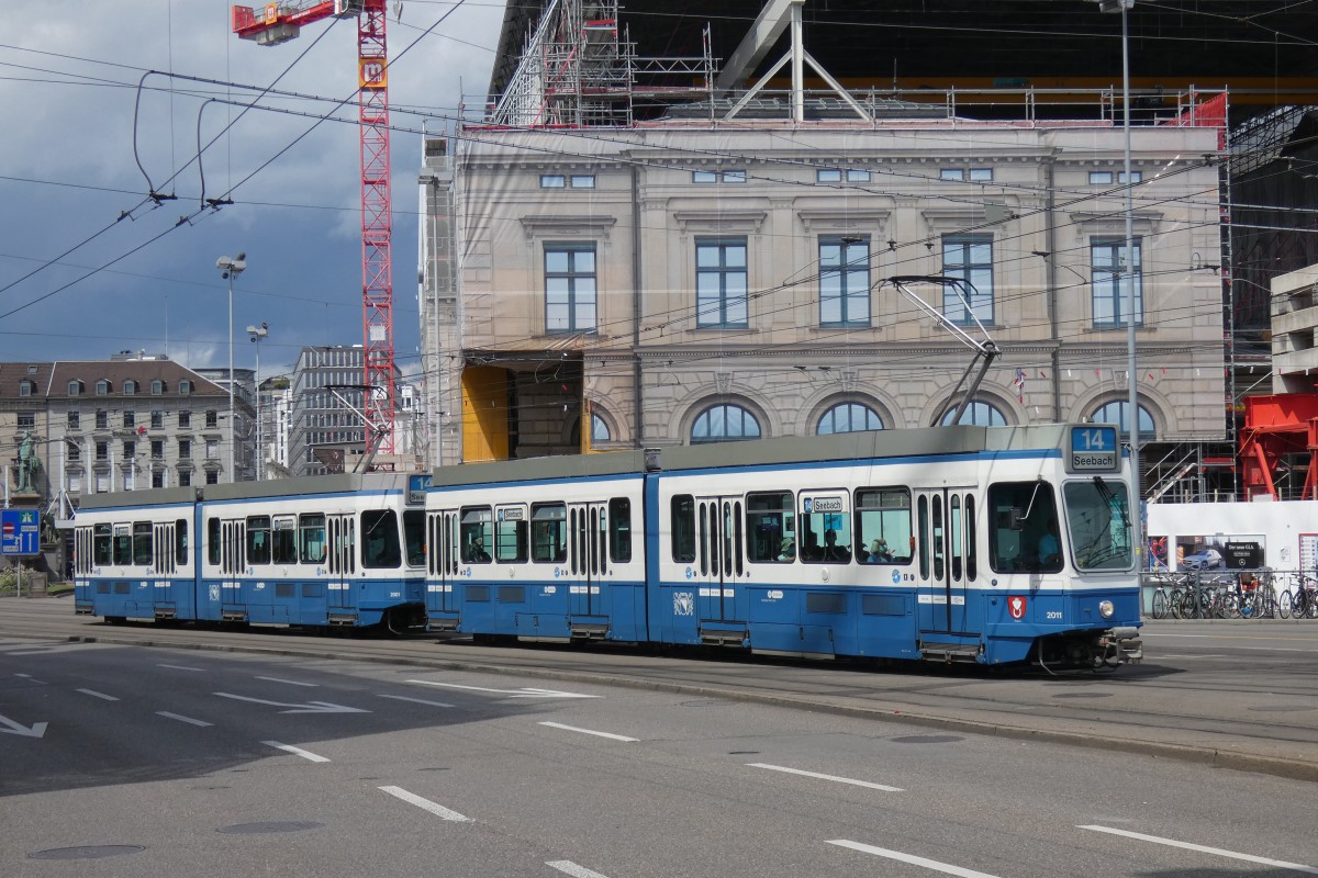 Цюрих, SWS/SWP/BBC Be 4/6 "Tram 2000" № 2011