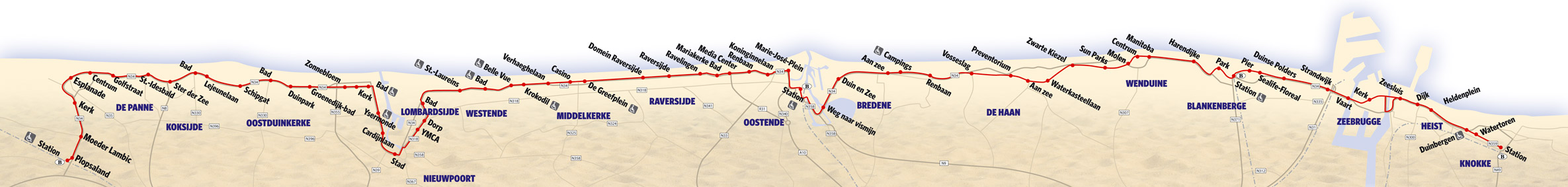 Coast Tram — Maps