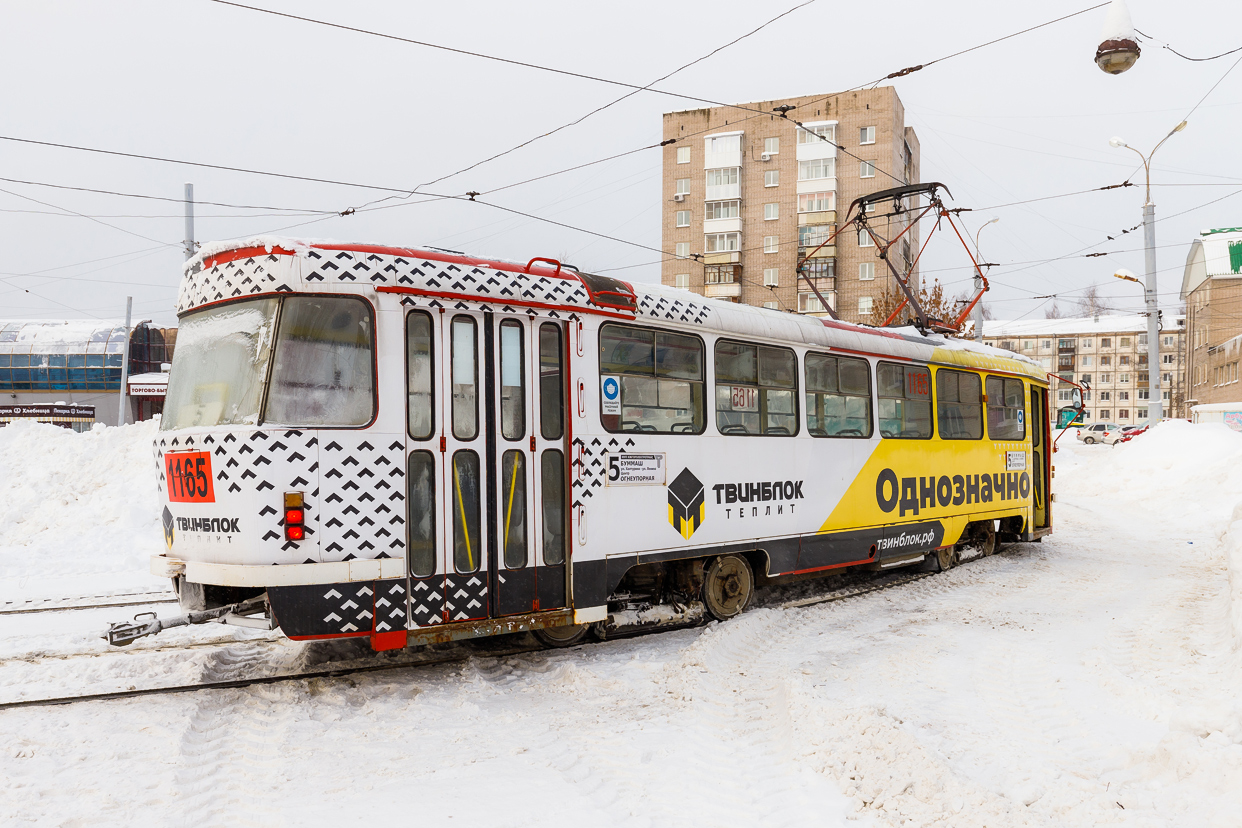Ижевск, Tatra T3SU (двухдверная) № 1165