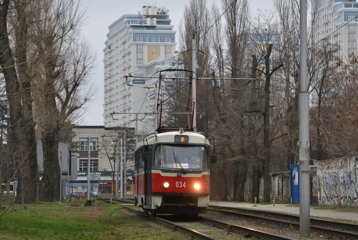 Краснодар, Tatra T3SU КВР ТРЗ № 034
