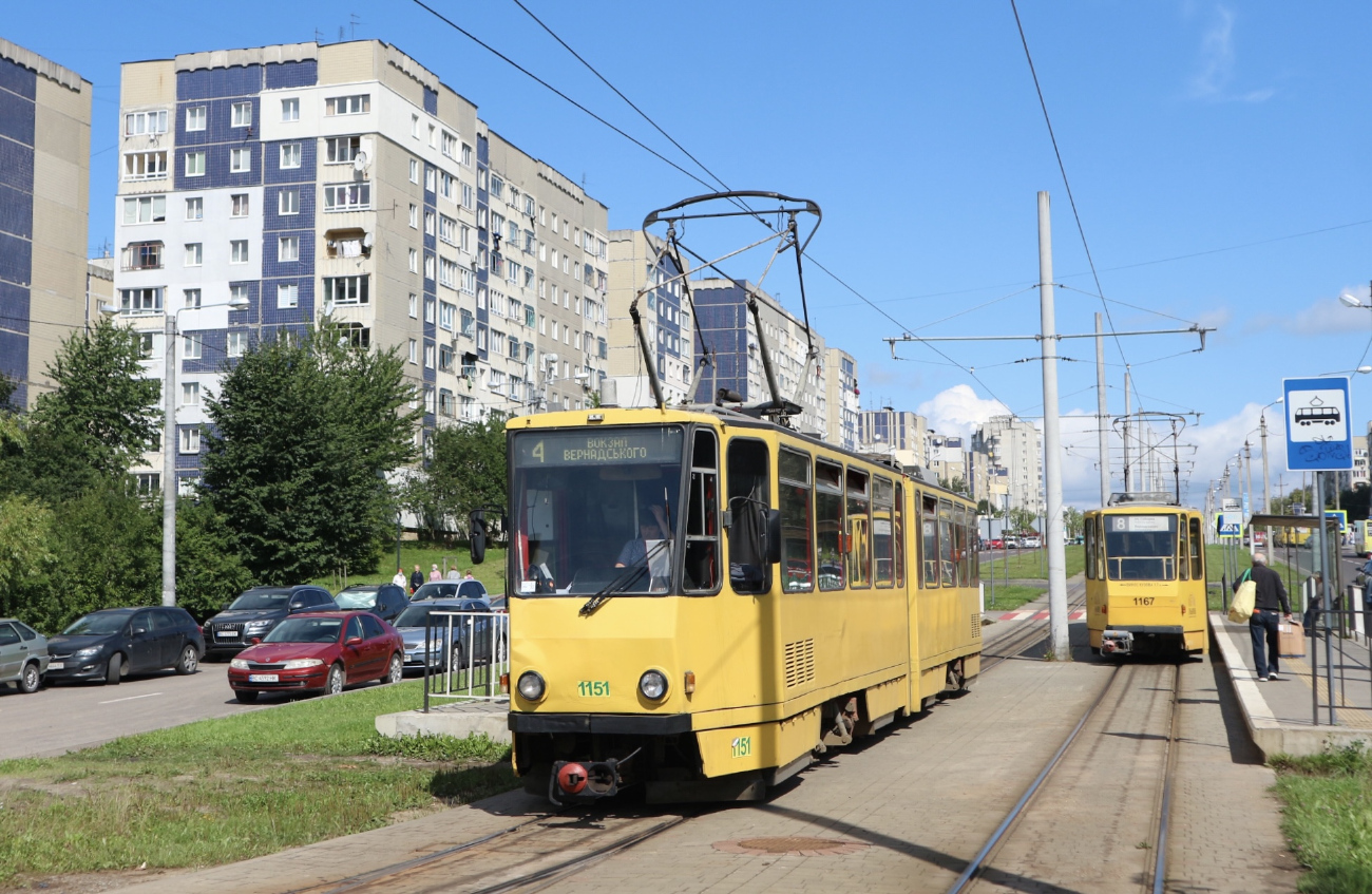 Львов, Tatra KT4D № 1151