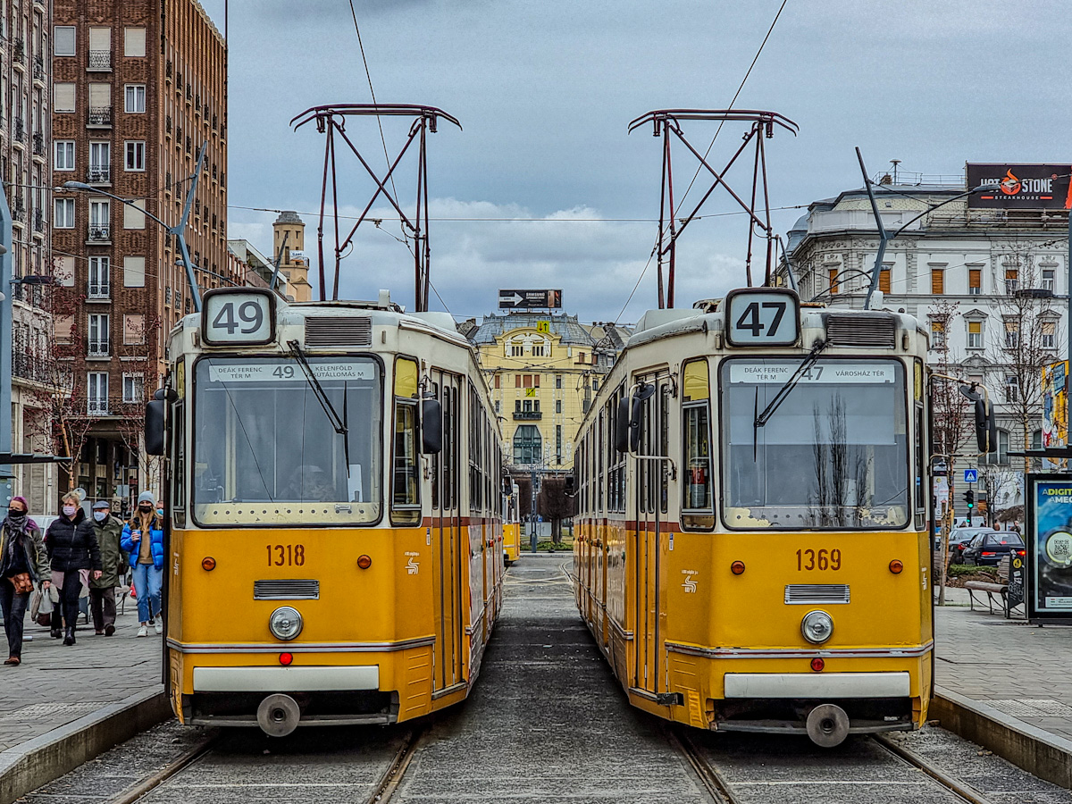 Будапешт, Ganz CSMG2 № 1318; Будапешт, Ganz CSMG2 № 1369