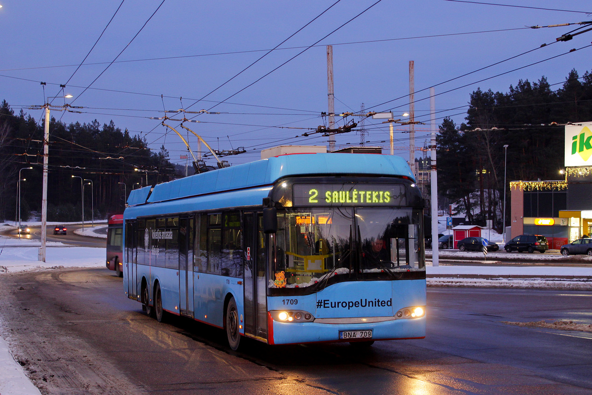 Вильнюс, Solaris Trollino II 15 AC № 1709