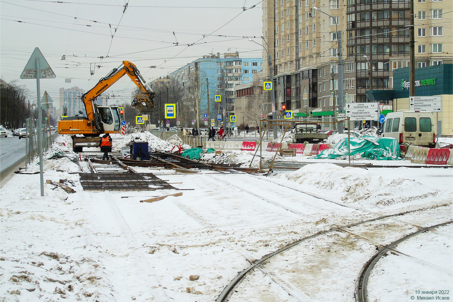 Saint-Petersburg — Track repairs