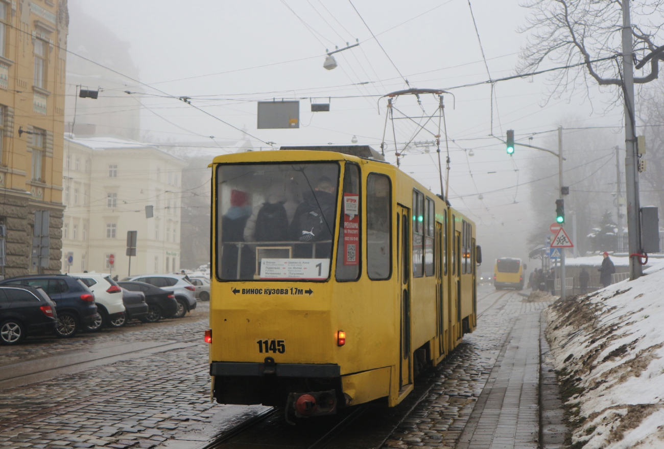 Львов, Tatra KT4SU № 1145