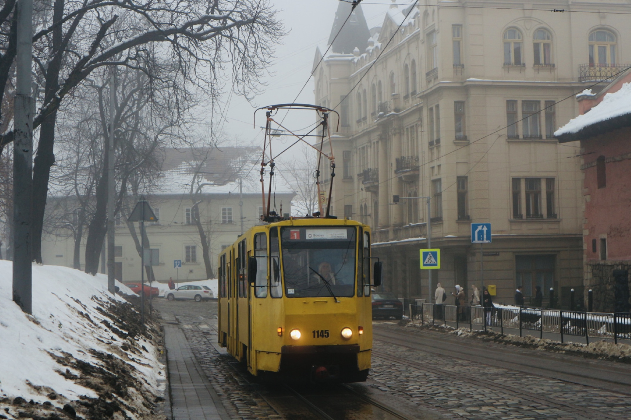 Львов, Tatra KT4SU № 1145