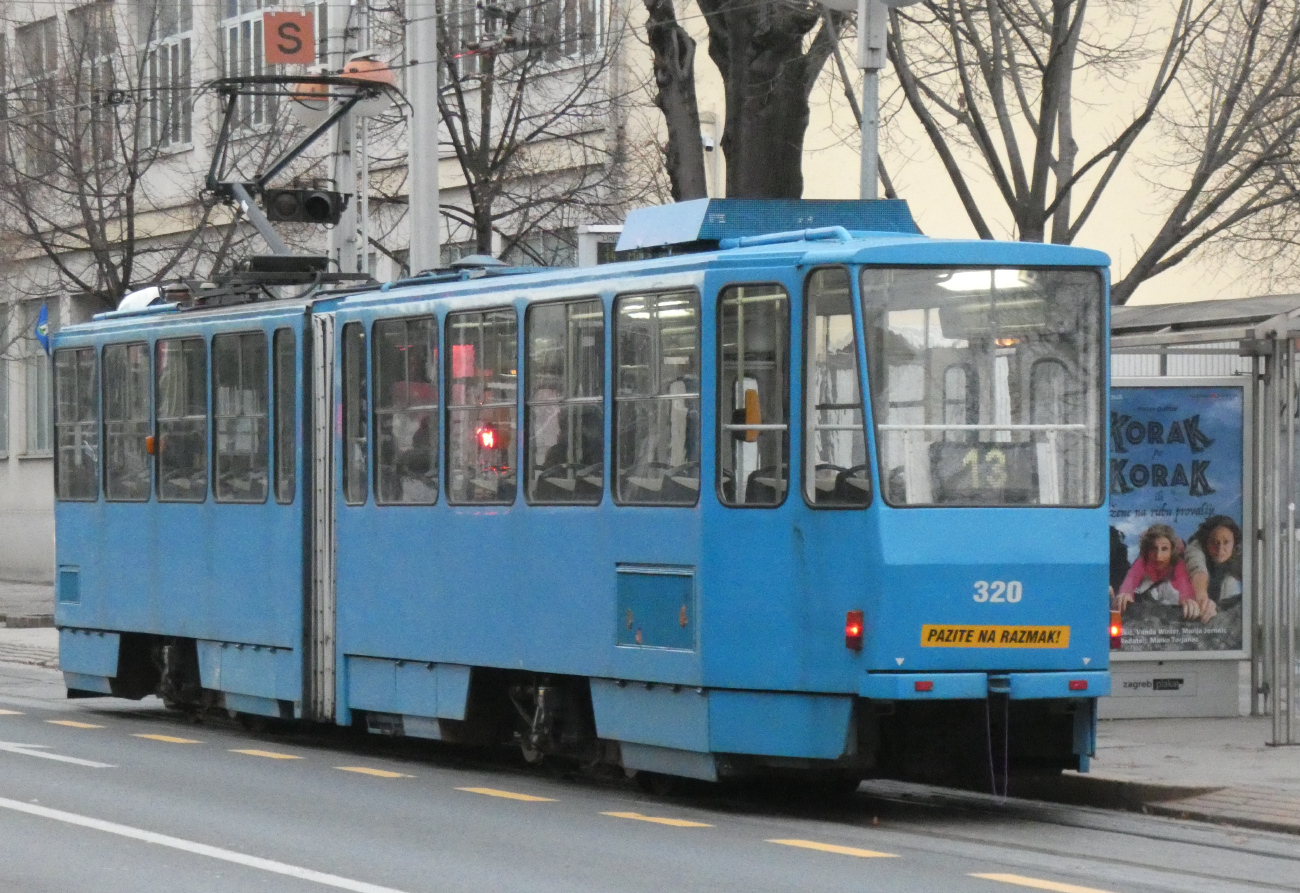 Загреб, Tatra KT4YU № 320