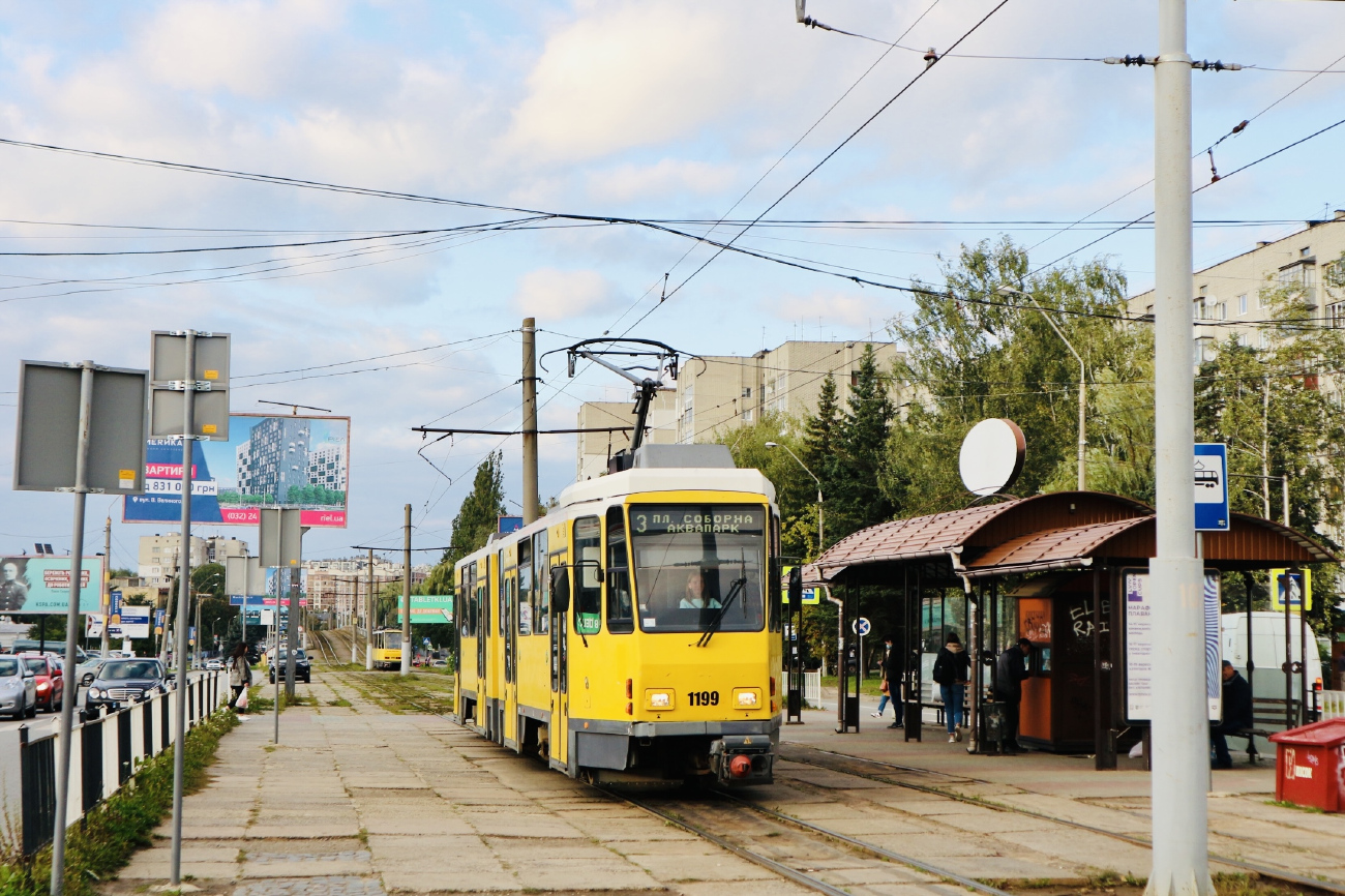 Львов, Tatra KT4DM № 1199
