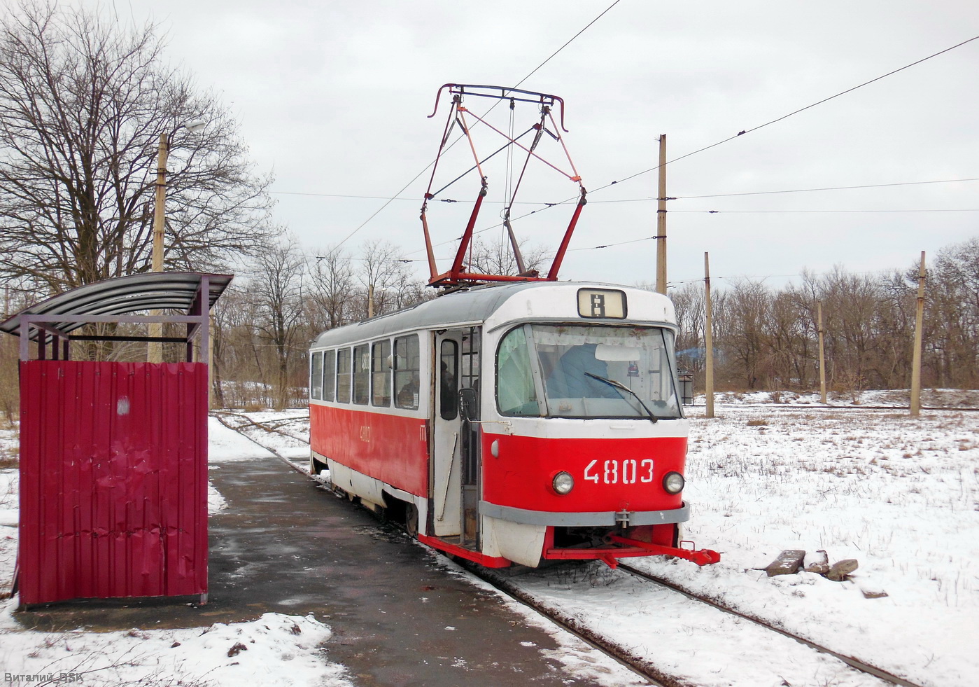 Донецк, Tatra T3SU (двухдверная) № 4803