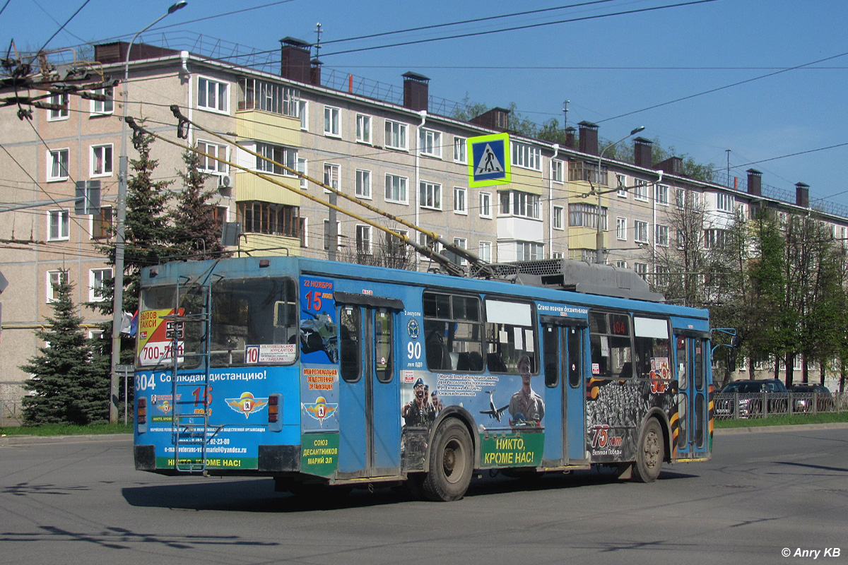 Йошкар-Ола, ЗиУ-682ГМ1 (с широкой передней дверью) № 304
