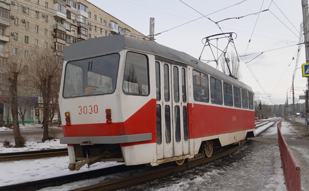 Волгоград, Tatra T3SU мод. ВЗСМ № 3030