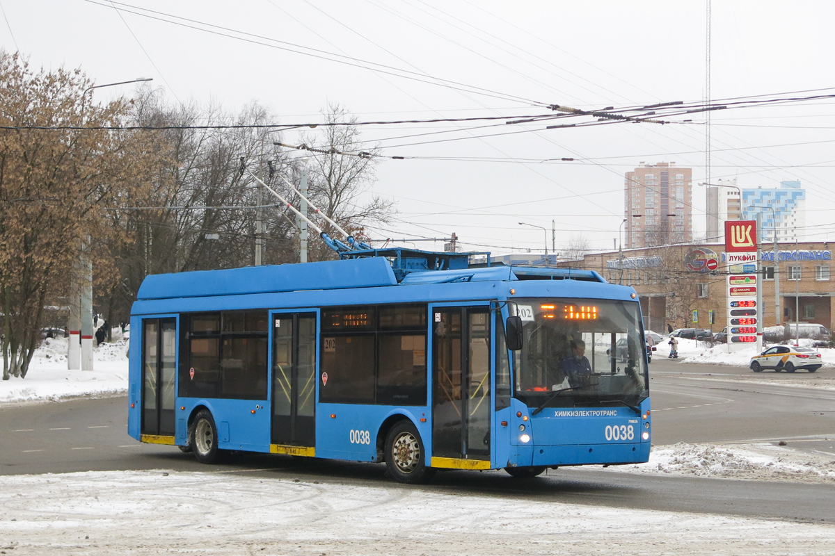 Химки, Тролза-5265.00 «Мегаполис» № 0038