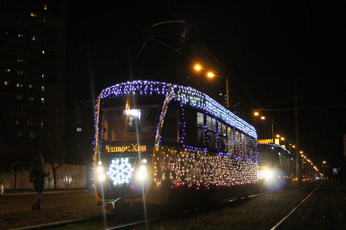 Одесса, T3 КВП Од «Одиссей» № 4016; Одесса — Новогодний электротранспорт