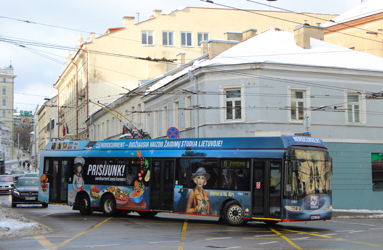Вильнюс, Solaris Trollino II 15 AC № 1701