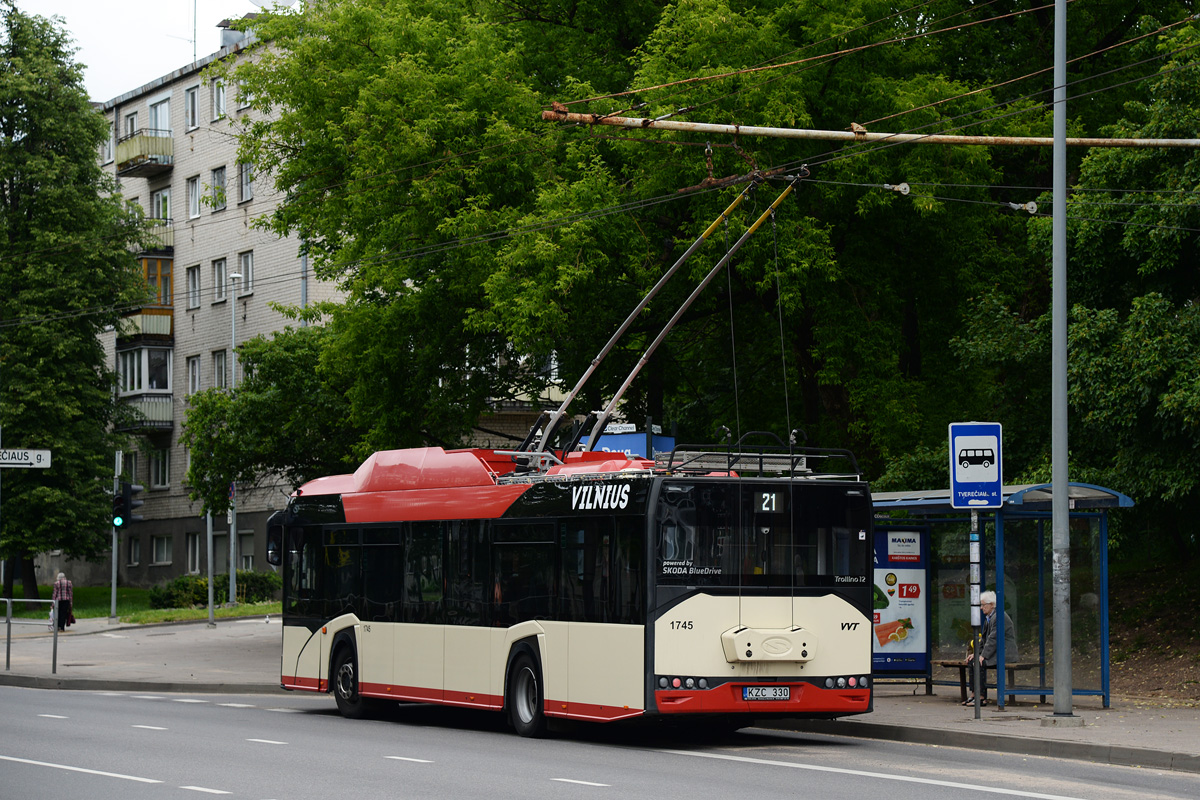 Vilnius, Solaris Trollino IV 12 Škoda Nr. 1745