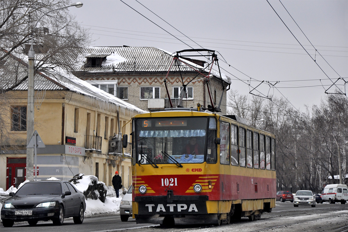 Barnaul, Tatra T6B5SU — 1021 Barnaul, Tatra T6B5SU — 1021