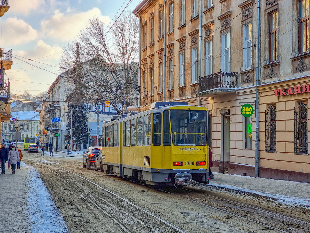 Львов, Tatra KT4DM № 1200