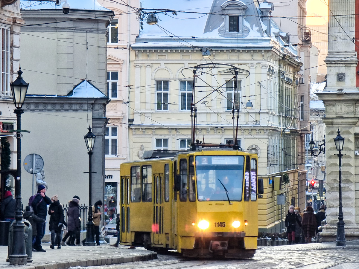 Львов, Tatra KT4SU № 1145