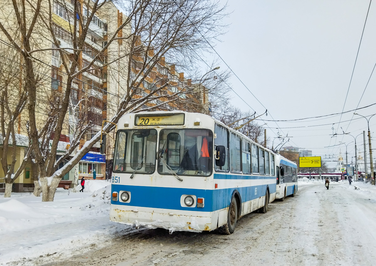 Самара, ЗиУ-682В-012 [В0А] № 851; Самара — Конечные станции и кольца (троллейбус)
