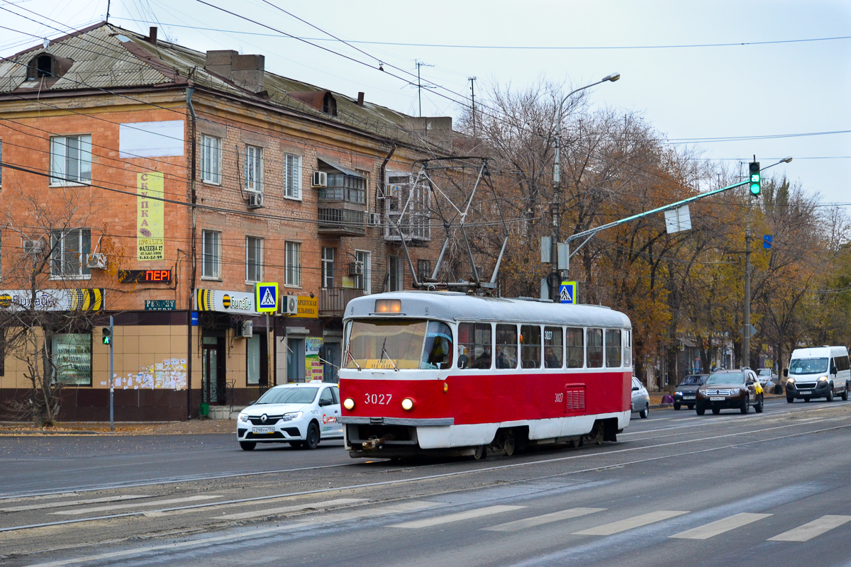 Волгоград, Tatra T3SU (двухдверная) № 3027