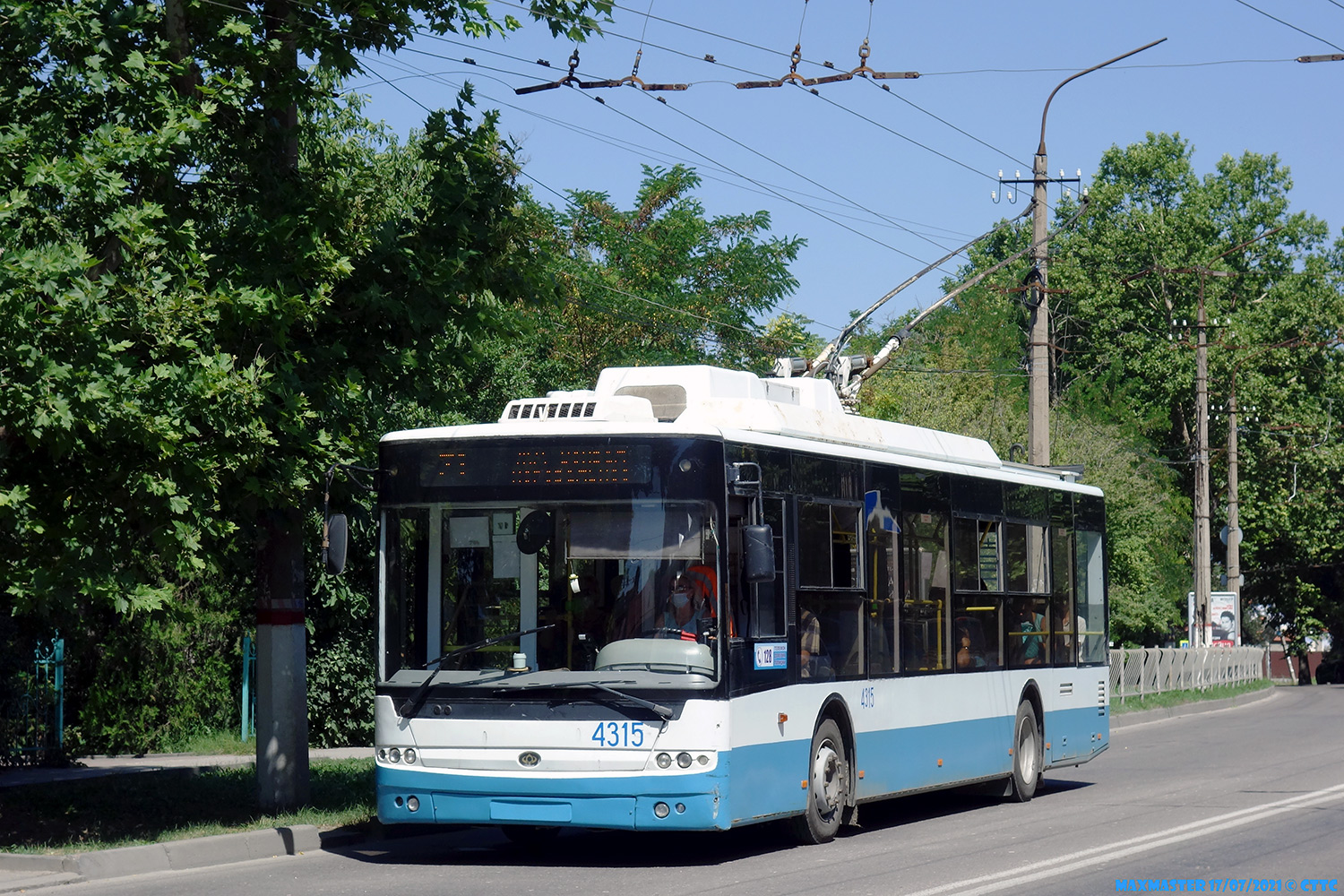 Крымскі тралейбус, Богдан Т70110 № 4315